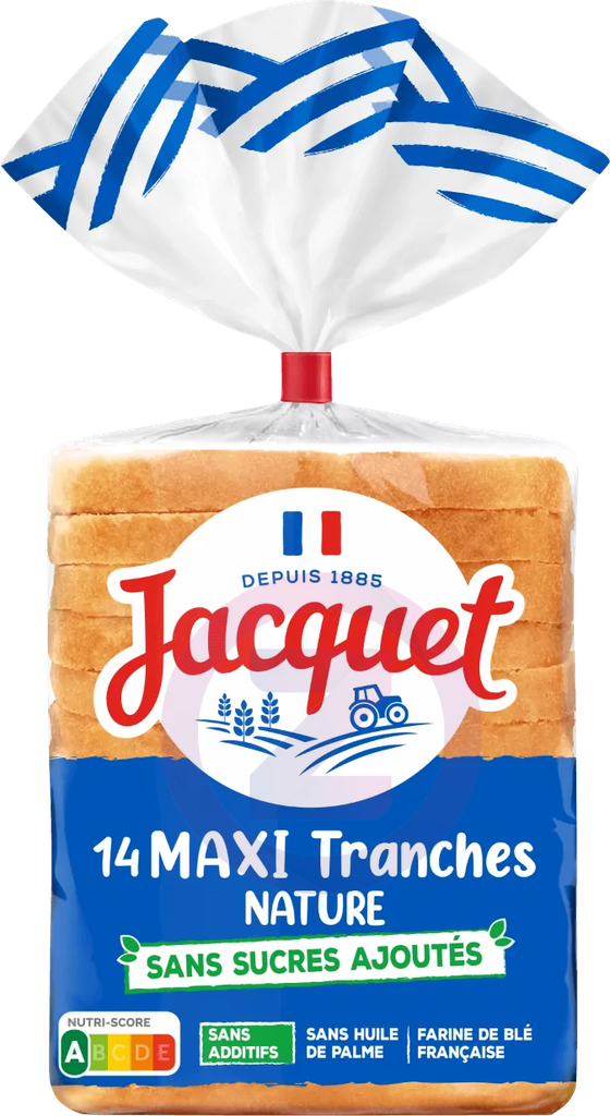 Pain De Mie Maxi Jac Nature 550G