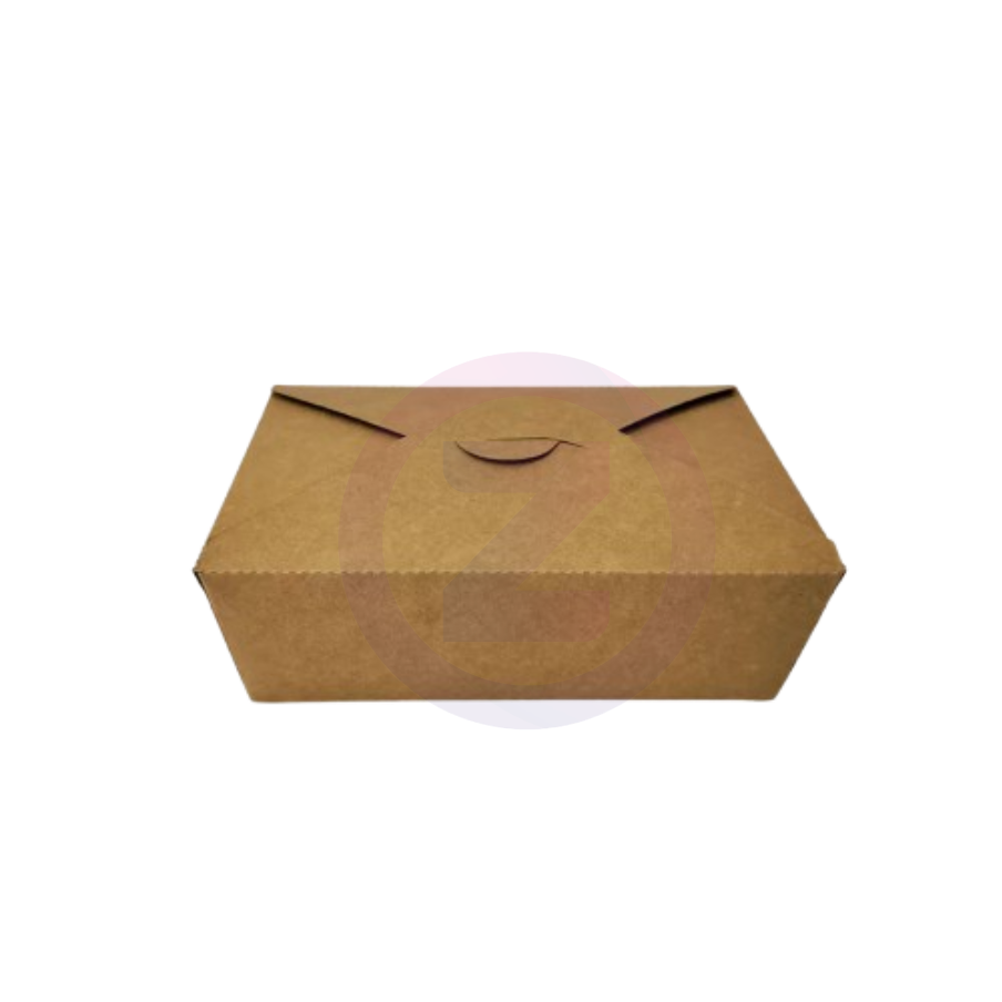 Boite repas kraft refermable