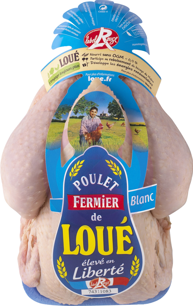 Poulets de loue fermiers congelé 