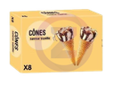 Cône vanille x8
