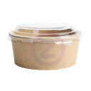Boites rondes kraft 1000ml et couvercles